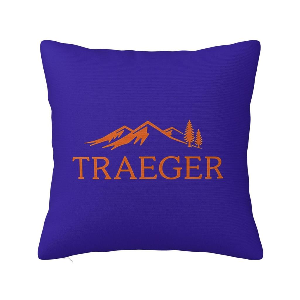 Traeger Pellet Grill Smoke BBQ Essential Square Pillowcase Cushion Cover Pillow Case Throw Pillow Cover for Home Bedroom Car