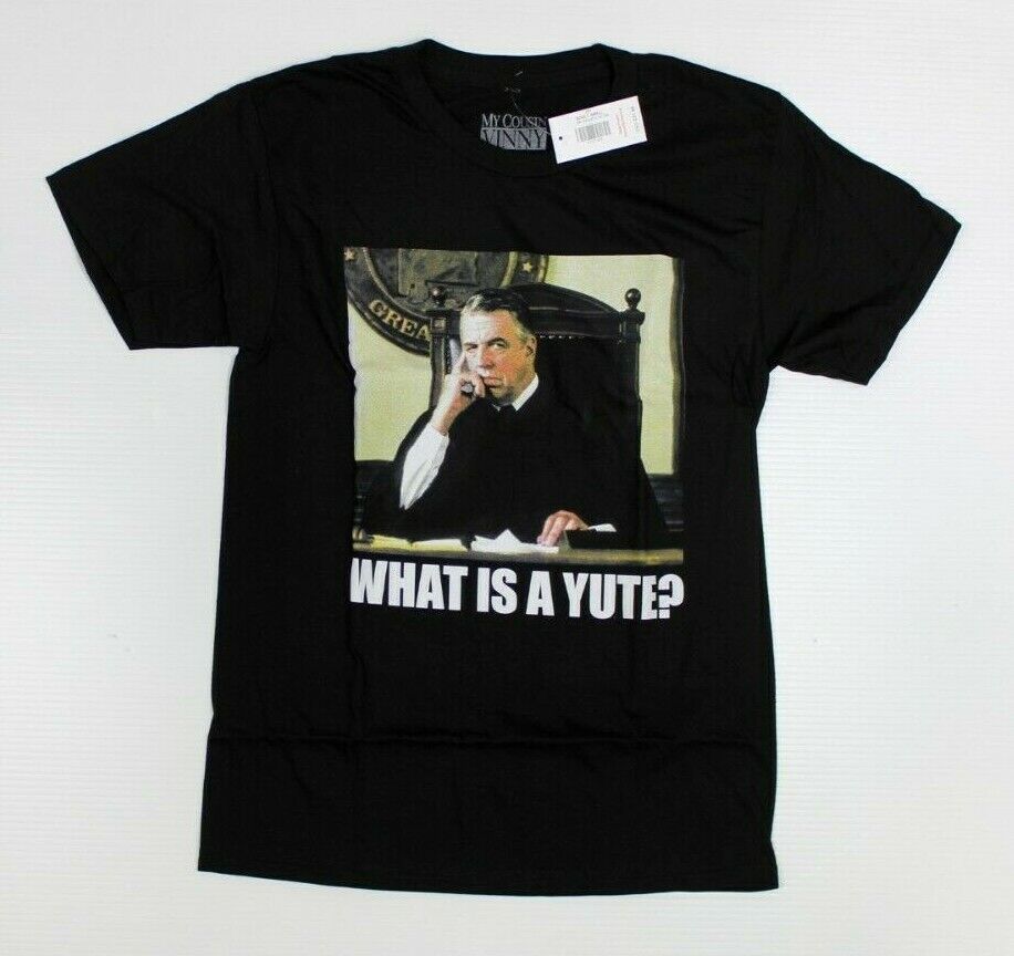 

Черная футболка унисекс My Cousin Vinny Judge Haller What Is Yute Gwynne