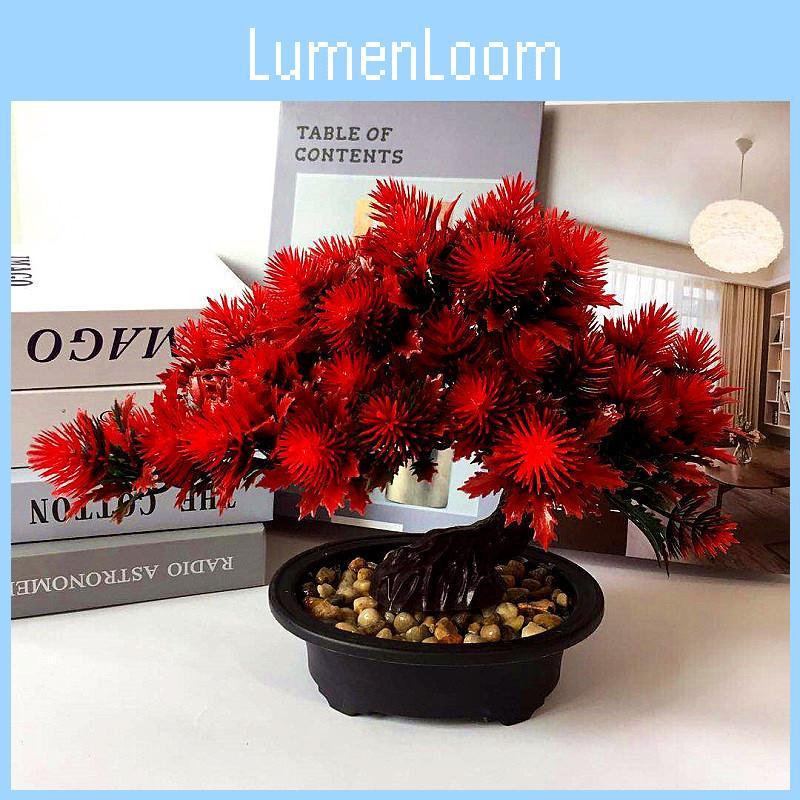 Plastics Simulated Pinus Hwangshanensis Artificial Green Plants  Plants Potted