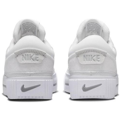 Nike Court Legacy Lift White Light Smoke Grey FZ2606-100 Women's Size