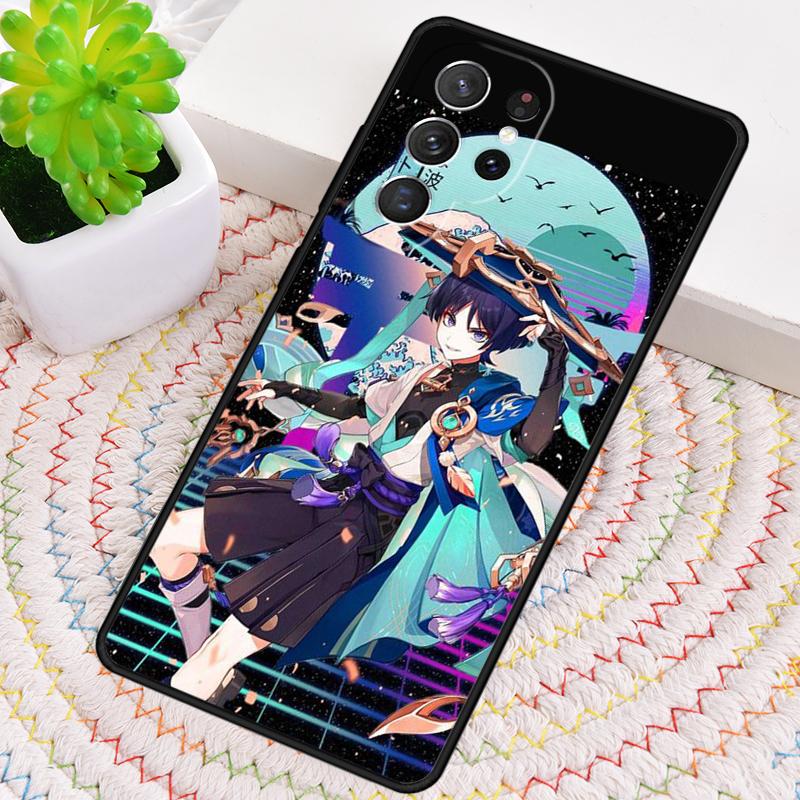 

Силиконовый чехол для телефона Genshin Impact Scaramouche для Samsung Galaxy note 10 pro S26 S25 S24 S23 S22 S21 Plus S25Ultra Capa Cover Galaxy S21 5G