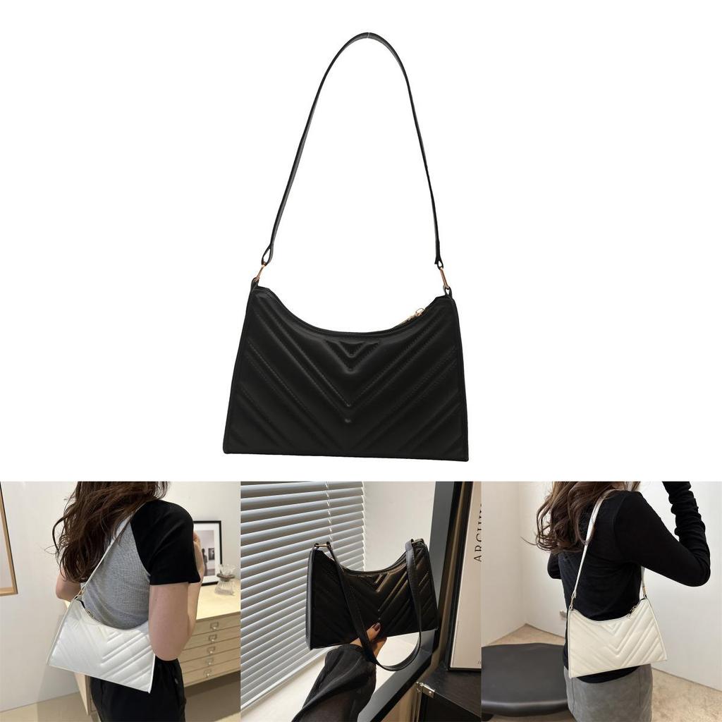 Fashionable Chic Women's Bag 2024 Trendy Simple Crescent Bag Casual Shoulder Bag