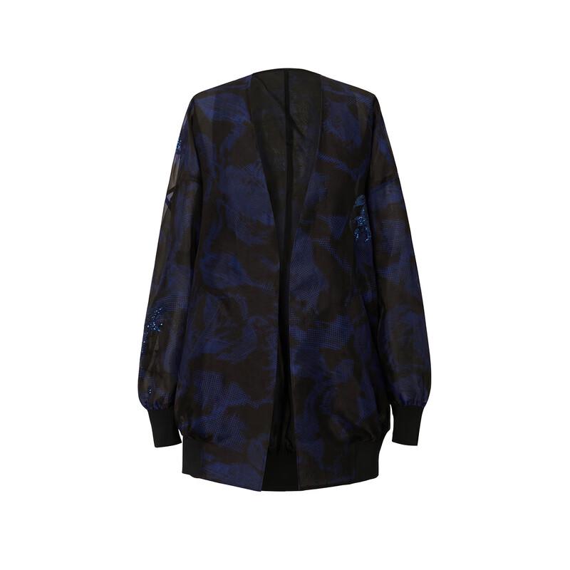 LESS 2023 Summer Long Sleeve Silk Jacket