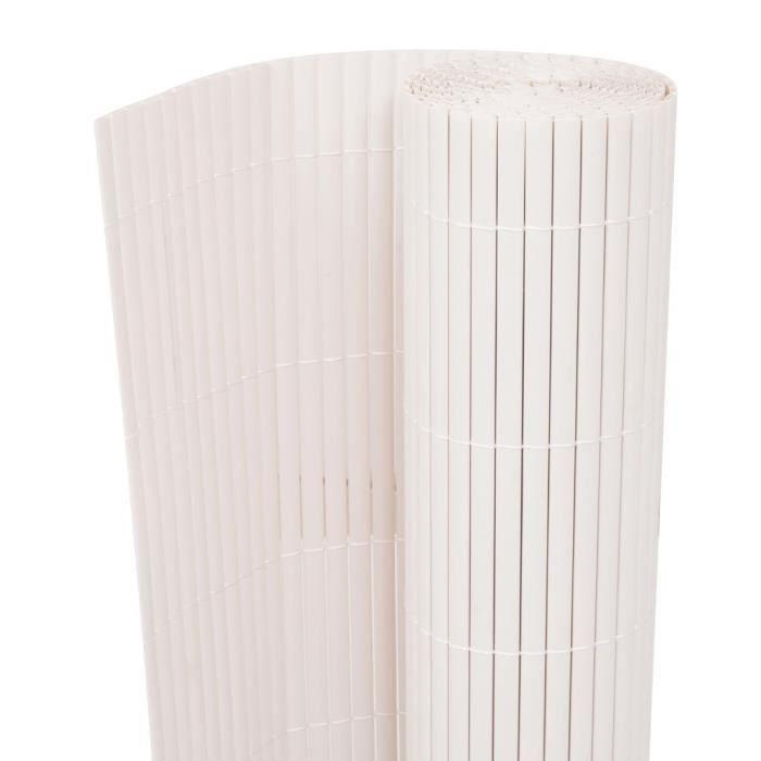 Garden Fence - VIDAXL - Double-sided - PVC - White - 90 X 500 Cm