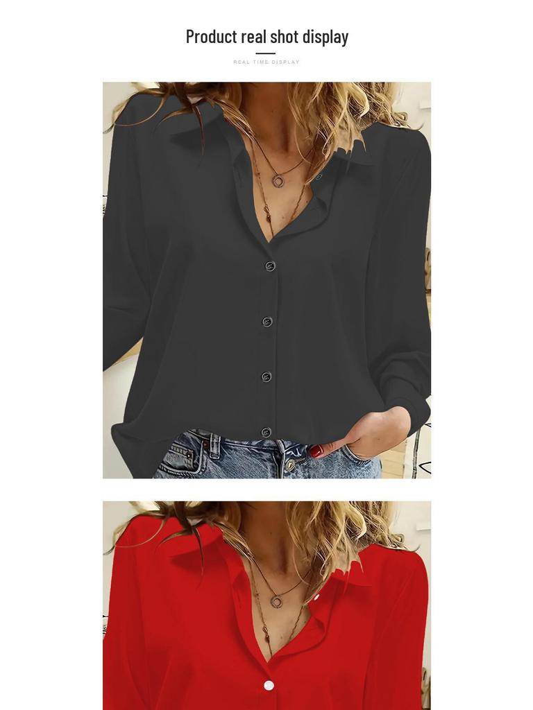 2026 Spring/Autumn Women's Versatile European & American Style Shirt