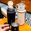 600ML Thermische Wasserflasche Edelstahl Thermosflasche Kalt halten Thermosbecher Wasserflasche Thermoskanne für Tee Kaffee Vakuumflaschen