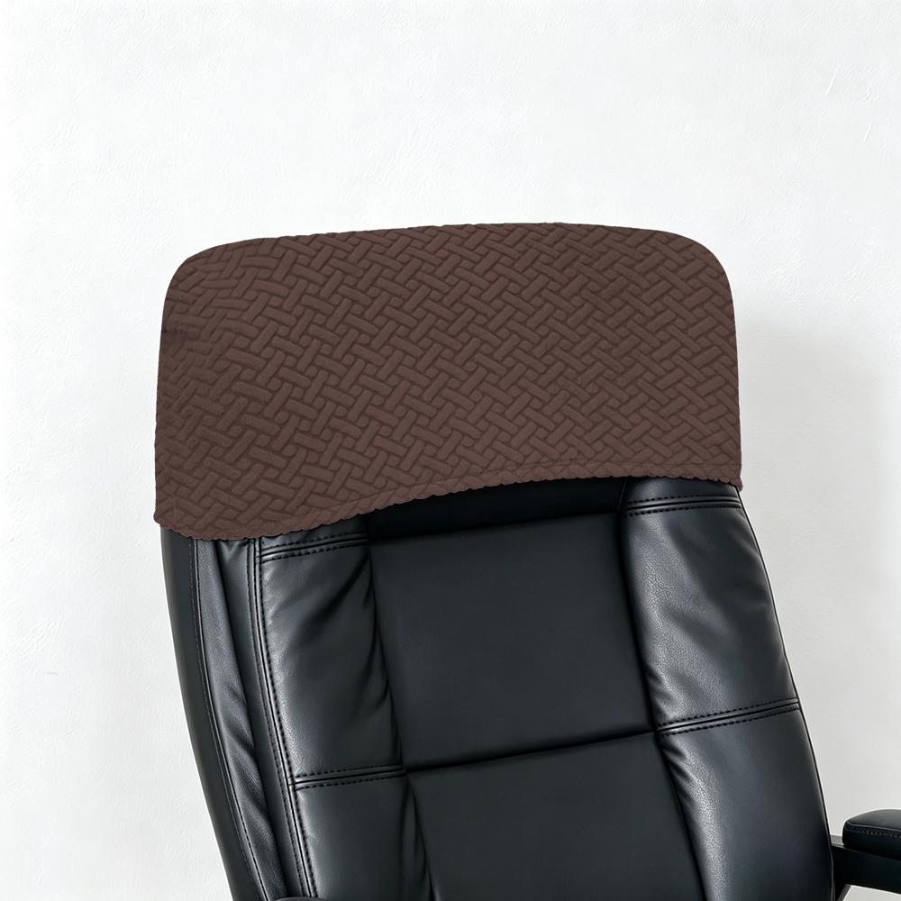Elastic Office Chair Backrest Cover Solid Dustproof Headrest Protector Slipcover