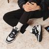 New LINING Moonlight White HI Skateboard Shoes Men's Mid top Black White AGCU347-5