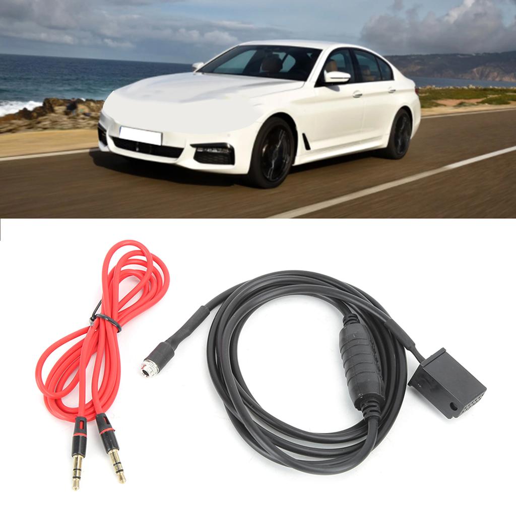 Car AUX Input Adapter Cable for Z4 E85 X3 E83 X5 E53 E39 E60 E61 E63 E64 Female 3.5mm Jack