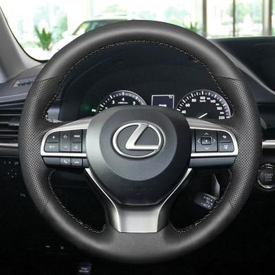 Leder für Lexus RX RX270 RX300 RX350 RX450 2016- Handgenähtes Auto-Lenkradabdeckungsschutz Autozubehör