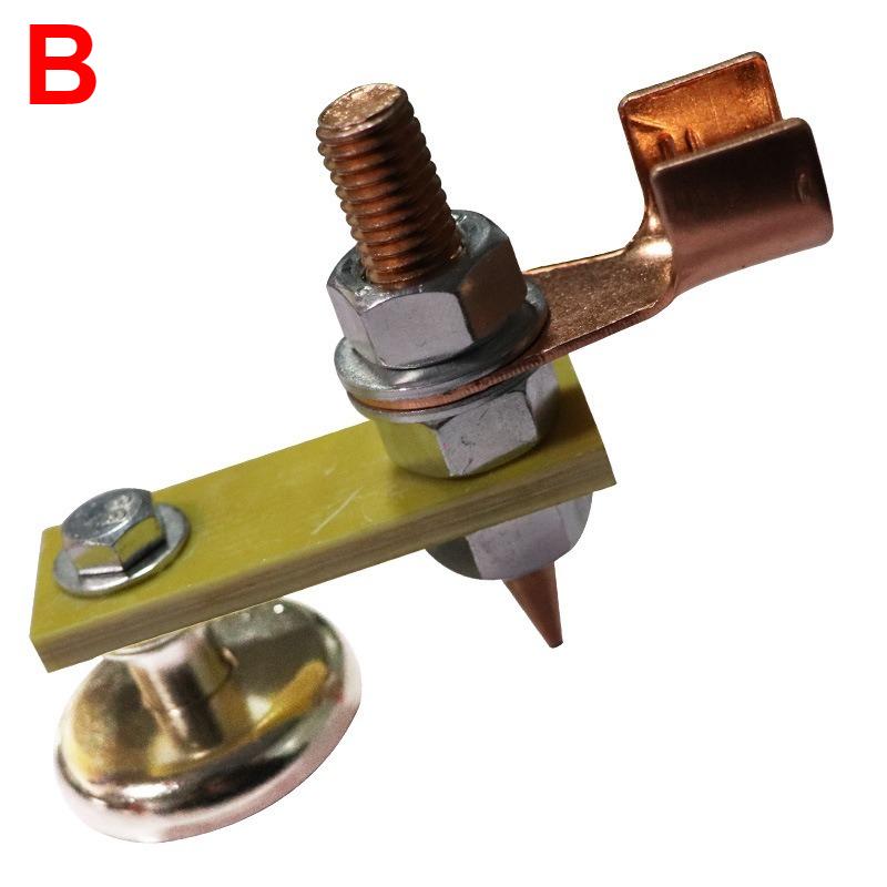1pcs Welding Magnet Head Magnetic Welding Ground Clamp Holder Fixture Strong Welder Sheet Metal Repair Machine Ground Wire Clamp