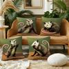 Zippered Farmhouse Style Cushion Cover Pillow Case Plush Fabric Soft Double Sided Print Sofa Cushion Cover Throw Pillow Covers