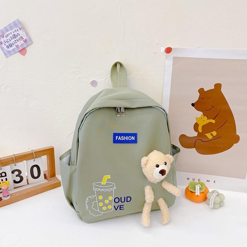 Childrens Cartoon Bear Backpack With Breathable Nylon And Cushioned Straps For School Use