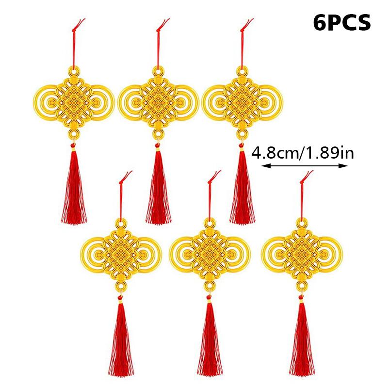 

6/10 шт. Дизайн с золотым покрытием Подарок благословения Декоративная подвеска Благоприятная подвеска Разные стили