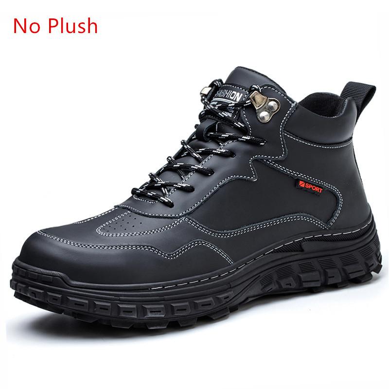 Waterproof Work Shoes Men Labor Shoes Anti-slip Leather Safety Shoes Men Safety Shoes Steel Toe Safety Sneakers for Work