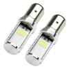 White Bulbs BA20D Headlight Bulbs 2pcs/kit 6W Accessories