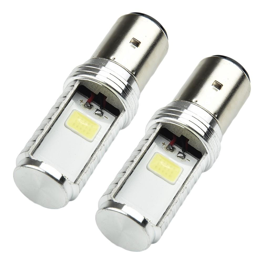 White Bulbs BA20D Headlight Bulbs 2pcs/kit 6W Accessories