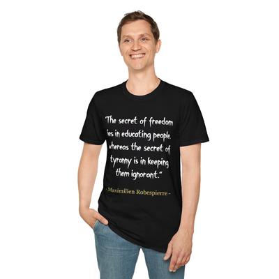 Freedom Education Unisex T-Shirt, Tyrannei Ignoranz Tee, Politischer Aktivist