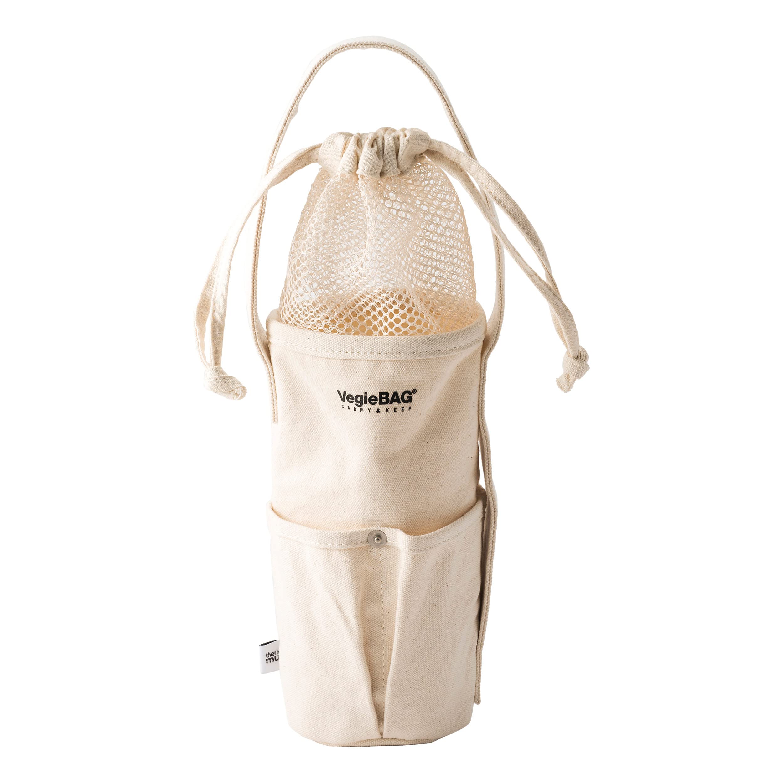 

Термо Кружка Ланч-бутылка x В22см BAG2 с Бутылкой для Путешествий Сумка/Сумка для Напитков, Цвет Слоновой Кости, 10 [Vegie (Совместимый L)] TM-VB2