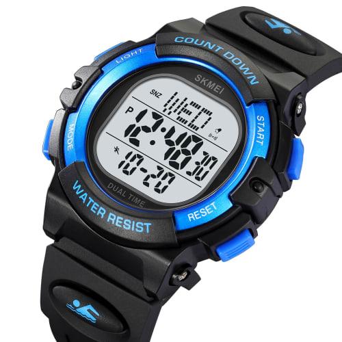 Timever Multifunction Kids' Watch for Boys, Easy-to-Read Digital Watch, Boys' Sports Watch, Waterproof, with Alarm Clock, Stopwatch, Countdown, Date a