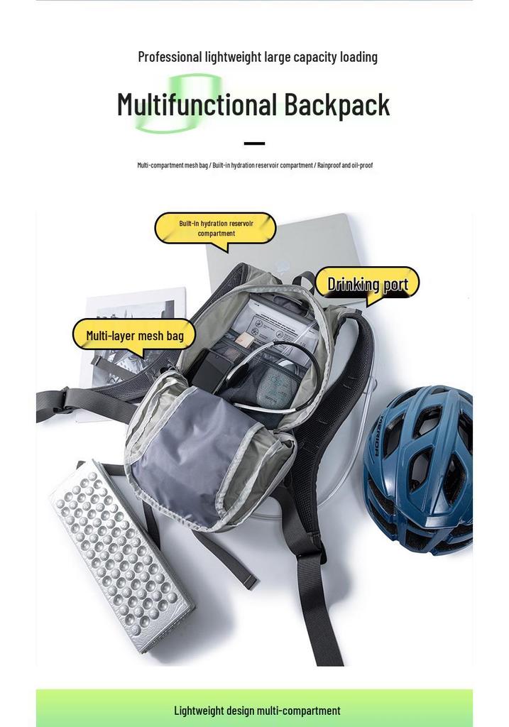 2026 Dual-Use Large Capacity Cycling Backpack & Shoulder Bag