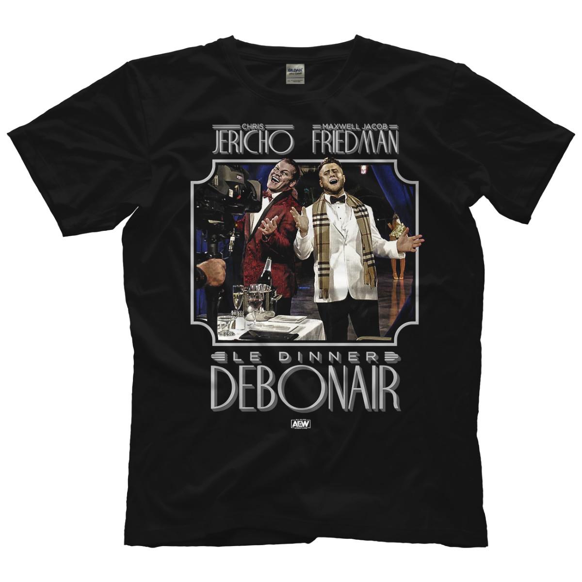 Chris Jericho & MJF - Le Dinner Debonair AEW Official T-Shirt S разноцветный