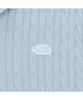 Noseupeiseu Nt7As00B Men'S Cable Short Sleeve Polo Sweater Ice Blue
