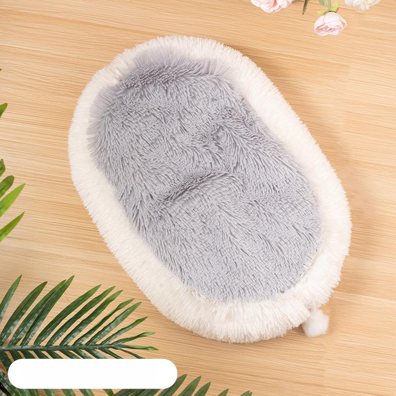Katzen Nest Katzenbett Haustierbett Herbst und Winter Dick Plüsch Winter Warm Tiefschlaf Nest Haustierbett