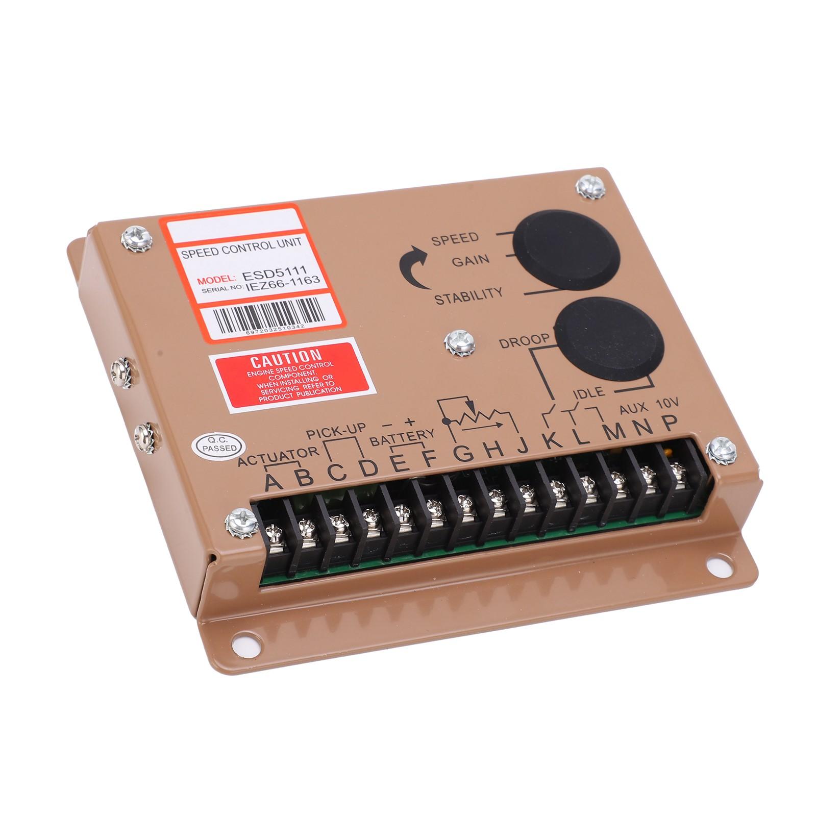 Régulateur Électronique de Vitesse Moteur Générateur Carte de Contrôle Régulateur Fer ESD5111 12VCelsius24V