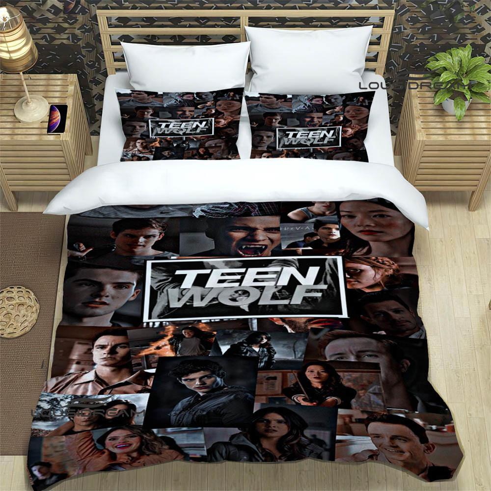 Teen Wolf Tištěné povlečení vynikající sada ložního prádla povlak na přikrývku sada přikrývky povlak na polštář sada povlečení luxusní narozeninový dárek