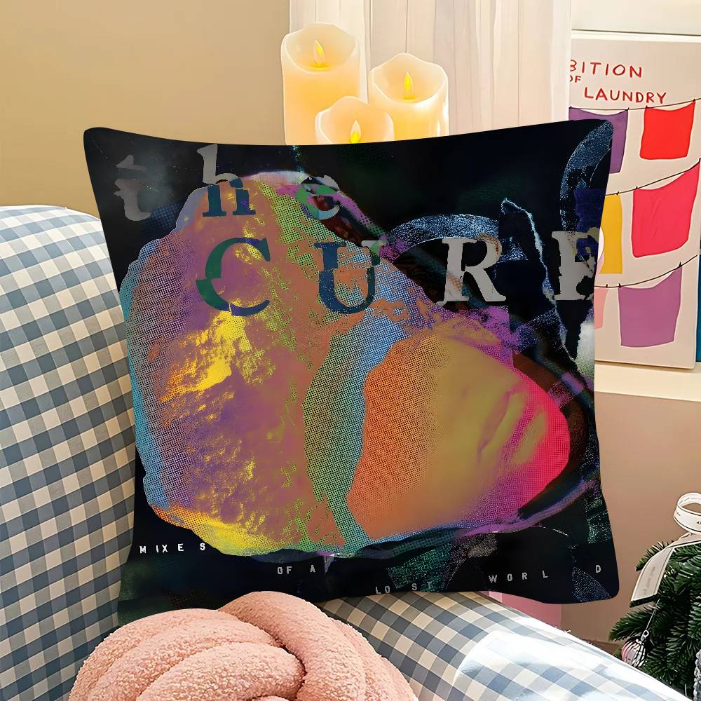 Pc Band THE CCURE Pillow Case Fashion Square Pillowcase Bedroom Sofa Room Ins Decoration Leisure