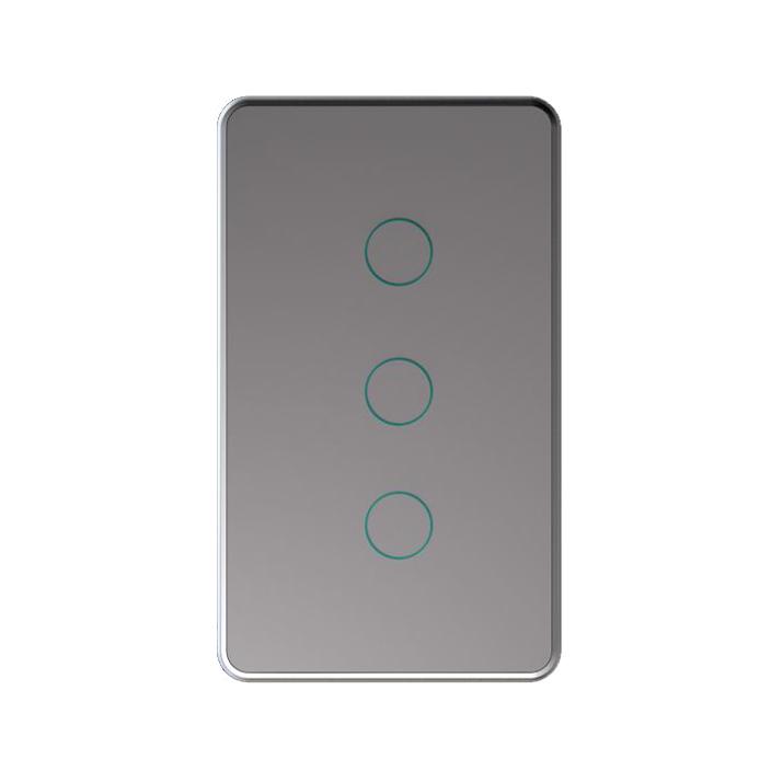 ZigBee In-wall Touch Switch US Standard Light Switch for hotel apartment (brown,120mm*70mm&US Standard) коричневый