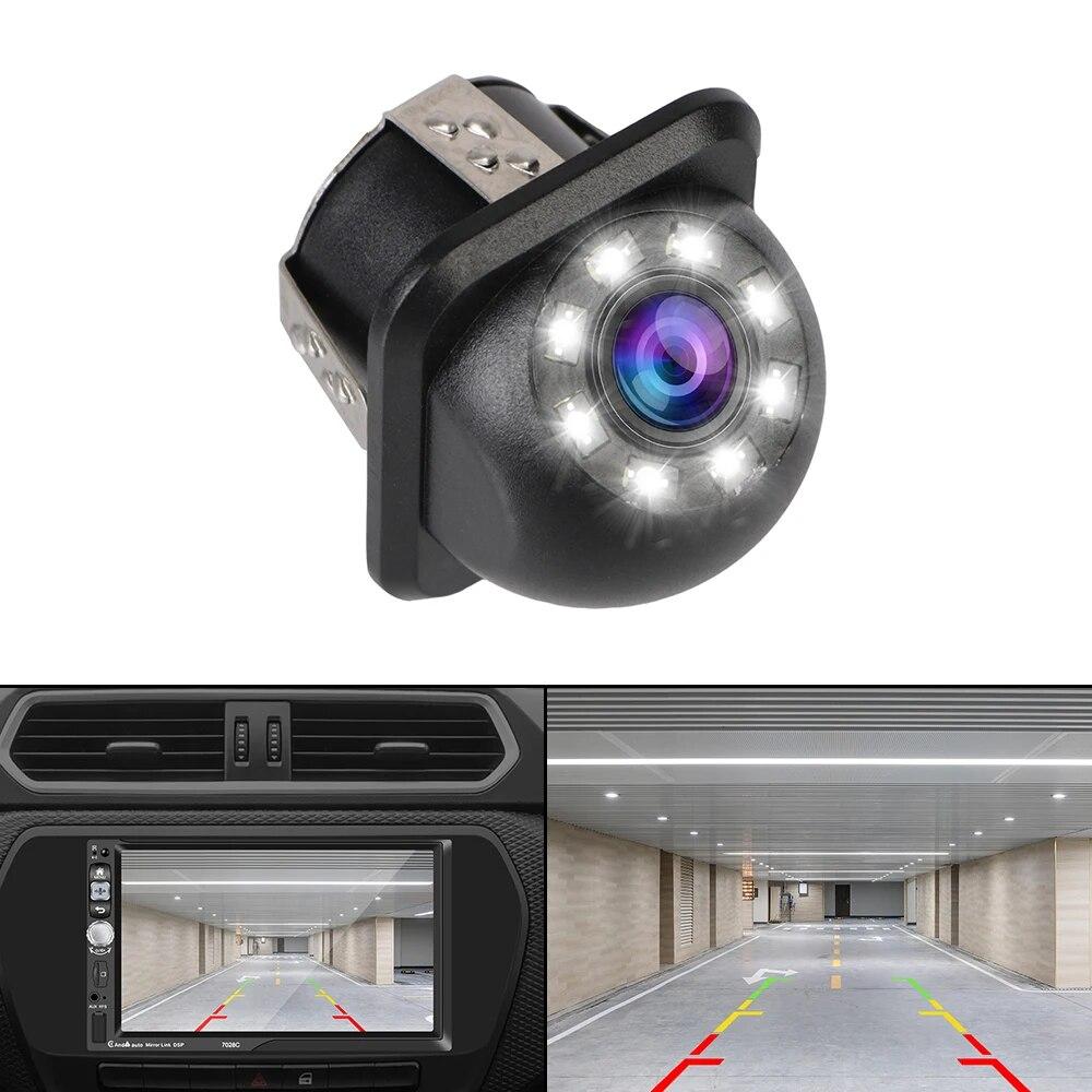 Auto Parking Assistance 170° Car Rear View Camera 8 LED Wide Angle Backup Camera Car Infrared Night Vision Parking Monitoring