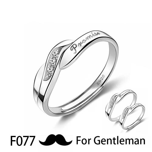 Huitan 1 Pc Trendy Couple Pledge Love Token Ring With Letter His Queen&Her King Engraved Wedding Ring For Women&men Finger Rings