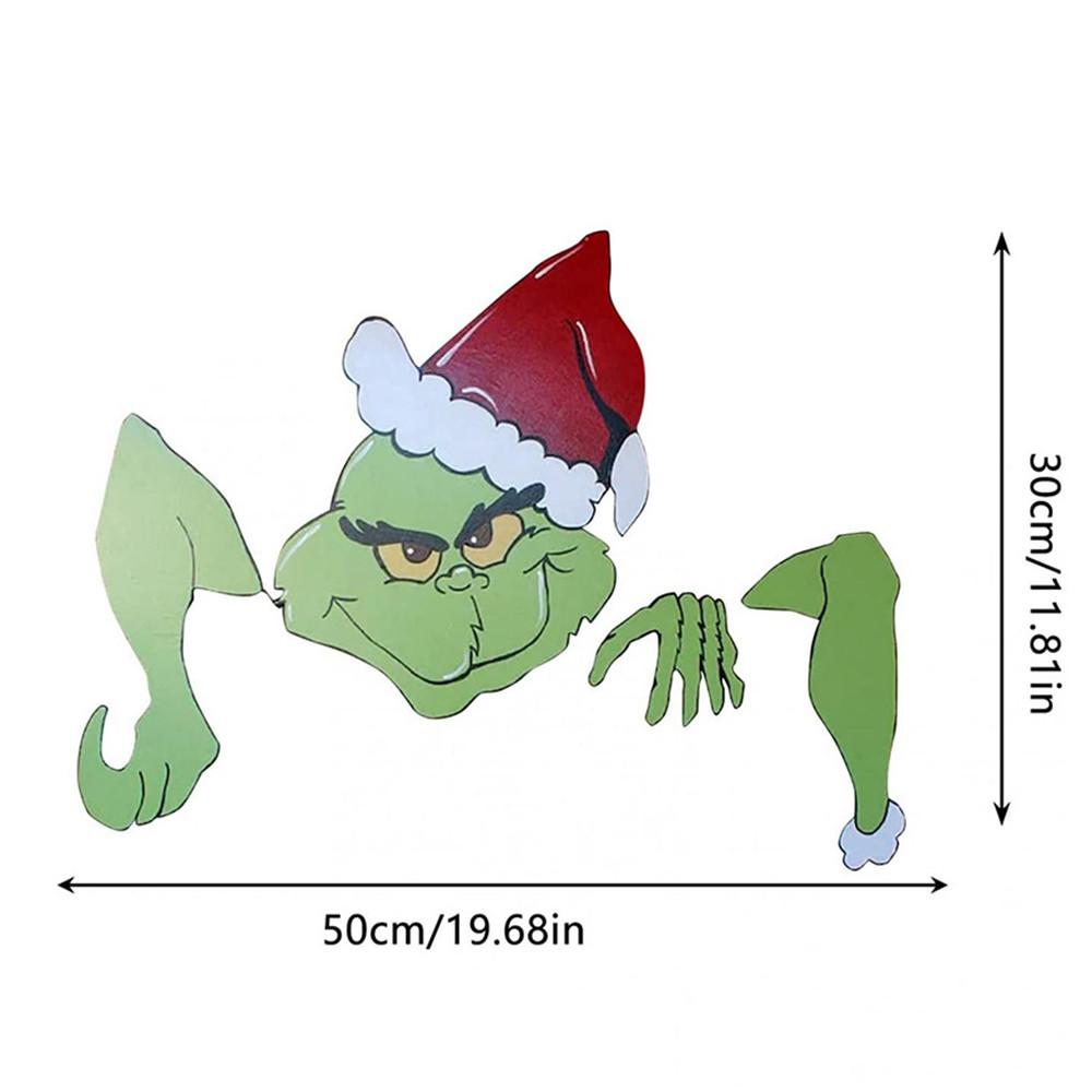 

New Christmas Fence Yard Garden Decoration Funny Decor Lawn Yard