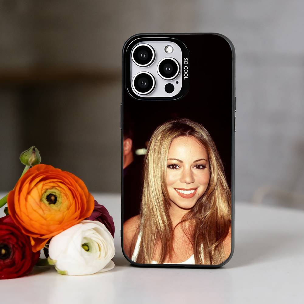 Sängerin M-Mariah C-Carey Handyhülle Für iPhone 17,16,15,14,13,12,11 Plus,Pro Max,XS,Bunte Silber Schwarz Hülle