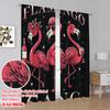 2Pcs,2D Plane Printing Curtains Roller Blinds Fashion Flamingos 100% Polyester (Without Rod) Decorations For Home Perfect For