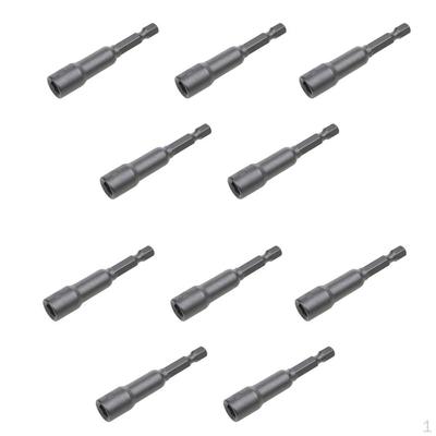 10 Driver Set Socket Adaptor Square Impact Drill 7mm