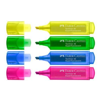 Faber-Castell Textliner Ice Textmarker (Brieftasche mit 4)