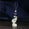 Luminous Stone Niche Design Deer Car Key Chain Bag Pendant Chinese Style Key Chain Key Ring
