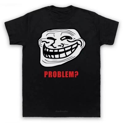 Men's T-shirt TROLLFACE MEME RAGE COMIC FUNNY TROLL JOKE INTERNET Men Womens Kids T-Shirt TEE Shirt for Youth Middle-age Old Age