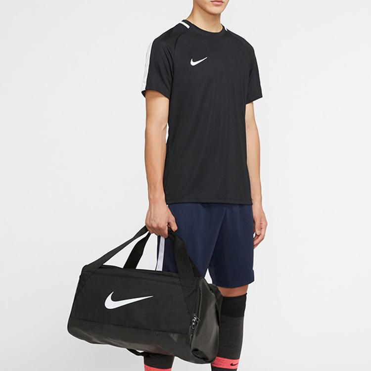 Nike Polyester Gym Bag, Camping Bag, One Shoulder Crossbody Handbag, Travel Bag Regular Unisex Black Casual CK0939-010