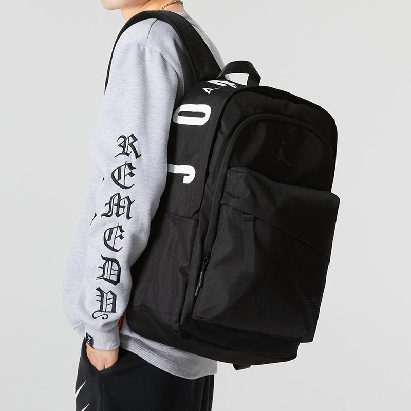 New Jordan Polyester Sports Bag Laptop Backpack Regular Unisex Black JD2223025GS-001