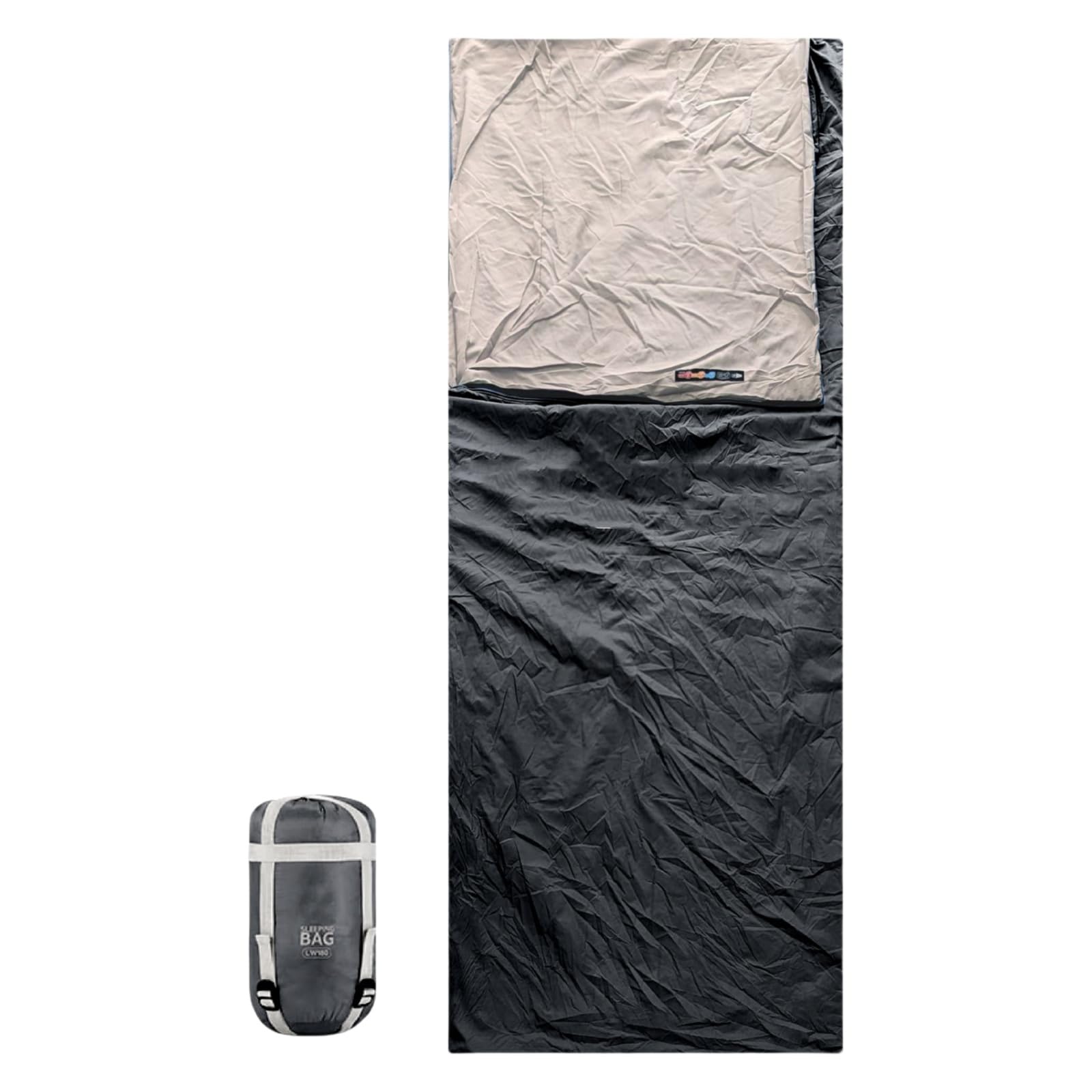

HZT Winter Seasonal Compact Sleeping Bag for Waterproof Perfect for Extreme Perfect for Car Trips and Emergency Survival Gear Car, Lightweight, серый