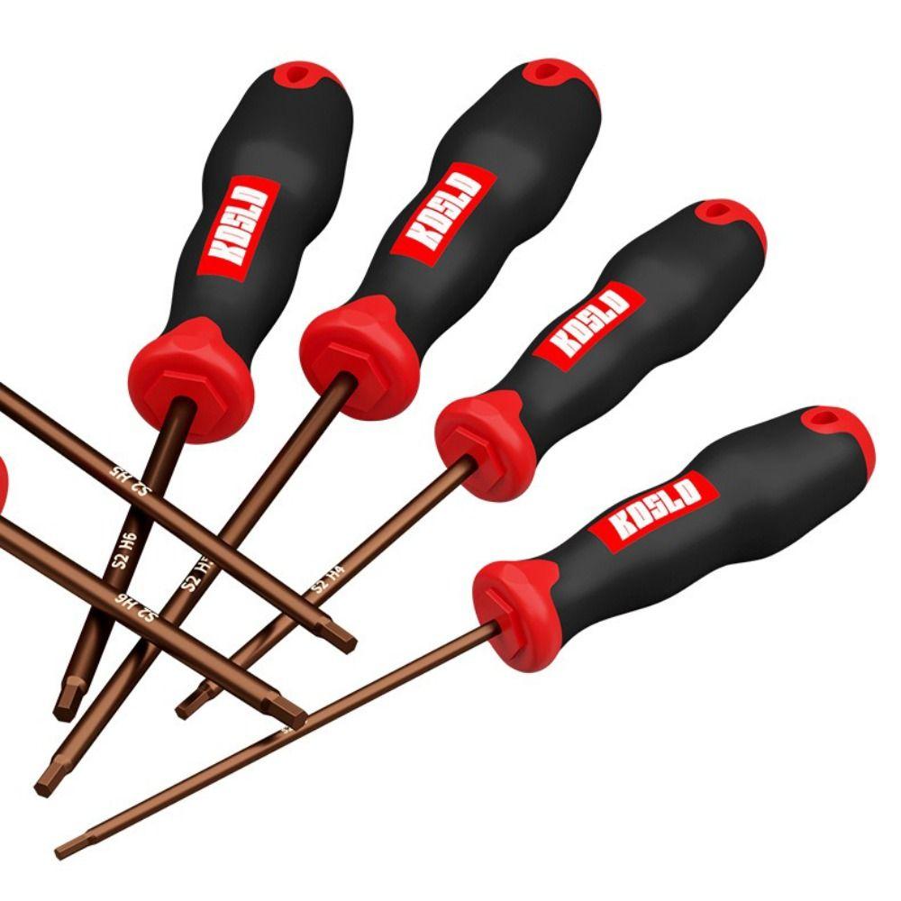 Straight Shank Hexagonal Screwdriver Extended Length Repair Tools New Hexagonal Wrench