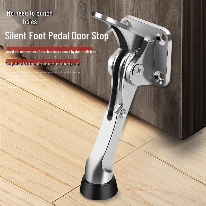Second Gen Hole-Free Foot Pedal Door Stopper - KFC Foot-Operated Shop Door Positioner