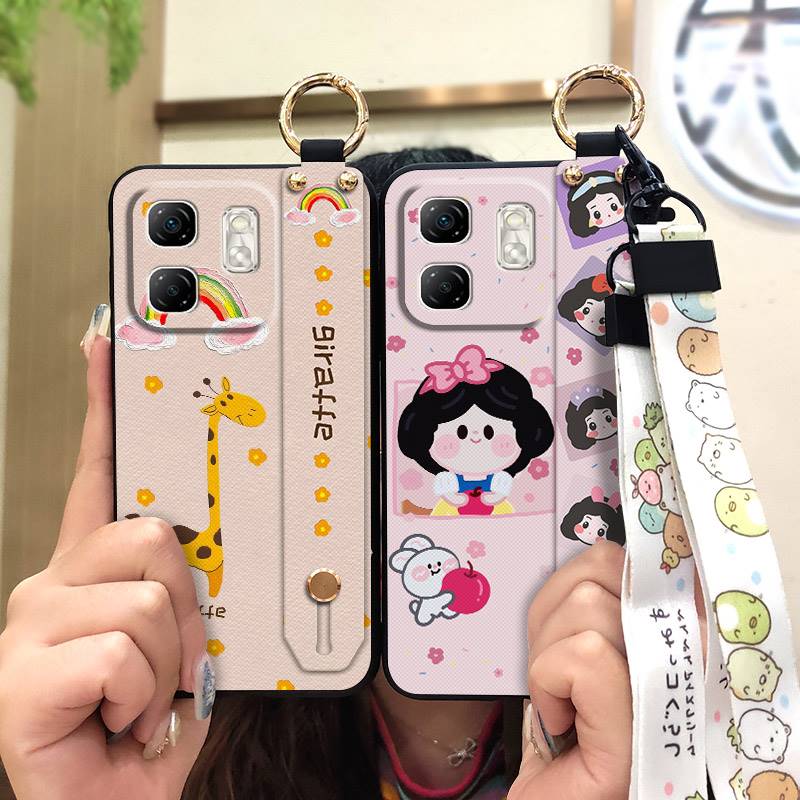 Shockproof Fashion Design Phone Case For infinix Hot50i/Smart9/X6531/X6532 Durable Anti-knock Lanyard Cartoon Protective