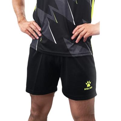KELME Men's Shorts, 8151ZB1002P, Black X Neon Green, Size XL (010)