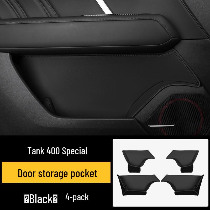 Tank 400hi4t Leather Door Storage Pockets - Thickened Nappa Leather Interior Mats Tank 400