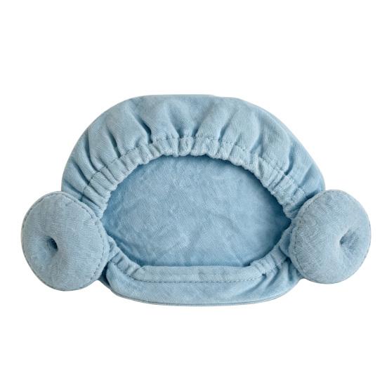 

Children Hair Drying Cap Elastic Band Kids Hair Wrap Towel Highly Absorbent Soft Kids Anti-Frizz Turban for Girls Long Hair 1pc синій